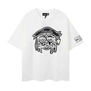 Men's T-Shirts Oversized New 2024 Summer White Graffiti Haculla Pirate Tee Men Women T-shirt Fit Short Sleeve Classic Line Print Cotton Tops J240322