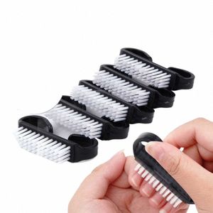 top Cleaning Nail Brush Nail Art Plastic Soft Remove Dust Finger Care UV Gel Manicure Pedicure Tool Makeup Brushes Scrubbing 49B4#