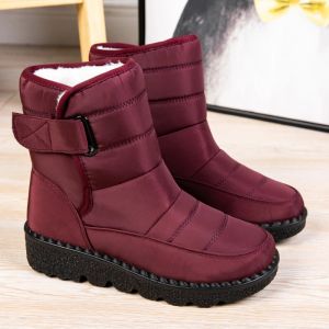 Stivali Nuovi stivali da donna Scarpe invernali leggere Donna Stivali caviglie impermeabili per donne Stivali da neve non colpiti Female Botas Mujer