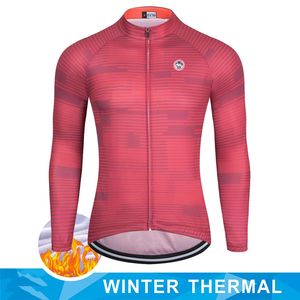 2023 Men Winter Fleece Thermal Cycling Cothes MTB Bicycle Outdoor Clothing Long Sleeve Jerseys Ciclismo Warm Jacket 240314