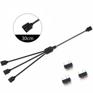 NY 2024 DATORMOMERBODET RGB SPLIT SYNCHRONOUS CABLE 12V 4-stifts förlängning TCABLE 5V ARGB 3-stiftsnav för Asus Gigabyte MSI RGB Fusion för