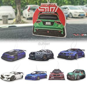 Car Air Freshener Hot selling car air freshener hanging rearview mirror perfume pendant solid paper suitable for Subaru WRX forest interior accessories 24323