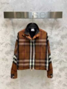 女性の2ピースパンツデザイナーブランドThe New Fashion Plaid Standing Collarジャケット