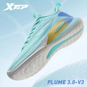 Scarpe 2024xtep Plume V3 Basketball Scarpe da basket Uomo Summer Wear Resistenti Scarpe sportive da uomo Sneaker maschi ammortizzanti medi 877219120023