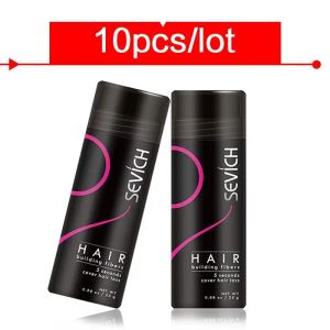 Produkte 10 teile/los 25g Sevich Haar Gebäude Fasern Styling Farbe Pulver Verlängerung Keratin Dünner Werdendes Haar Thicking Verlust Spray applikator