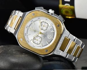 2022WristWatches BR Model Sport Quartz Bell Luksusowy wielofunkcyjny zegarek Firma Pełna stal nierdzewna Man Ross Square Na rękę 01