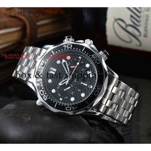 multifunctional reprint Hot New Fashion Casual Omg Model Luxury Steel High Quality Sport 43mm Dial Man Watch Woman Wristwatch Relgio montredelu