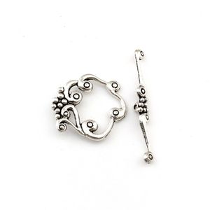 50 Sets Antique Silver Zinc Alloy OT Toggle Clasps For DIY Bracelets Necklace Jewelry Making Supplies Accessories F-69255C