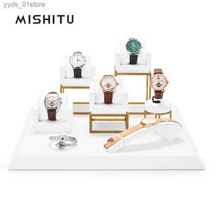 Caixas de jóias MISHITU branco expositor caixa organizador suporte de jóias armazenamento de jóias conjunto de exibição l240323