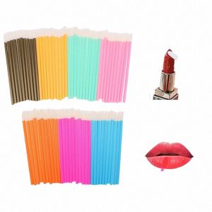 100st Lip Wands Applicators Disponible Lip Brush, Lipstick Brush Lip Gloss Applicator Wands, Makeup Applicator Beauty Tool B5db#