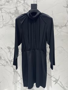 Casual Dresses 2024 Spring Summer Luxury Women Fashion Black Long Sleeve Chic High Quality Dress for Female DDXGZ2 1.11