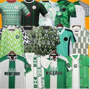 Nigeria 2024 FUSSBALLJERSEYS OSIMHEN 18 19 24 Nigerianisches Fußballtrikot OKOCHA OSIMHEN Weste BABAYARO Fans Version Trainingsuniform 94 96 98 RETRO