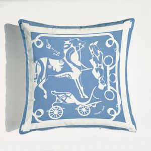Lampka luksusowa w stylu europejskim jasnoniebieska seria Dupleks drukowanie poduszka sofa sofa do tylnej poduszki Dekoracja pomieszczenia poduszki lędźwiowe poduszki