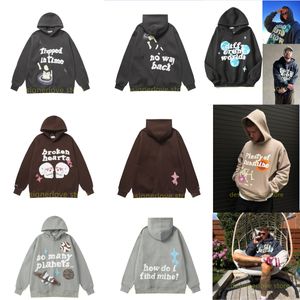 Erkekler Hoodies Designer Hoodie Mens Lüks Kadınlar Erkek Kıyafet Eşleştirme Seti Mor Siyah Koyu Gri Moda Sweatshirt XXL Pitur Pamuk Sokak Giyin