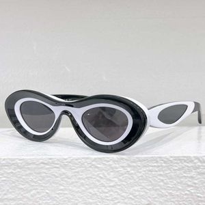 Ovale Damen-Designer-Sonnenbrille 712101, Kombinationsfarbe, Acetat, ovaler Rahmen, UV400-Linse, polarisiertes Licht, Sonnenbrille, neue Damen-Themen-Ball-Reisebrille, Top-Qualität