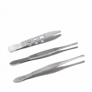 use Stainl Steel Eyel Tweezers To Pull Down Eyebrow And Clamp False Eyel Straight Round Head Tweezers r9HA#