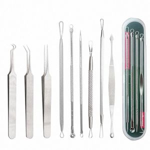 Blackhead Remover Tool Black Head Acne Blemish Pimple Extractor Acne Needles Tweezer Pore Cleaner Face Cleansing Tools Skin Care U6vf#