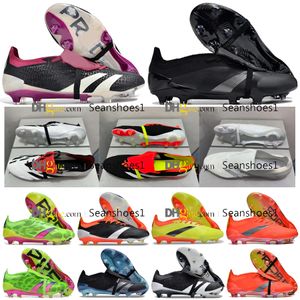 Подарочная сумка Футбольные бутсы Accuracyes+ Elitees Tonguees FG Scarpe Calcio Трикотажные футбольные бутсы из мягкой кожи Мужские футбольные бутсы БЕЗ ШНУНКОВ На открытом воздухе ACCURACye.1 Botas De Futbol