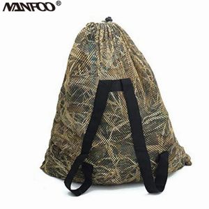 Sacos de caça profissional saco chamariz anti-resistente náilon malha chamariz mochila leve cordão caça chamariz saco de armazenamento de pato