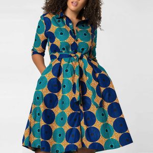 Chinese Factory Custom High Quality African Ladies Wax Print Patterns Above Knee Open Front Plus Size Womens Dresses