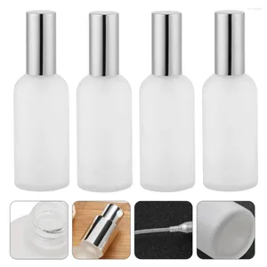 Depolama Şişeleri 4 PCS Sprey Parfüm Şişesi Su Püskürtücü Atomizer Yeniden doldurulabilir Dispenser Seyahat Esansiyel Yağ