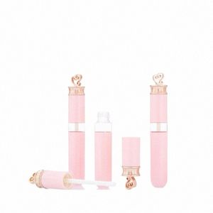 10pcs 30pcs 50pcs PET 5ml Lip Gloss Tubo plástico embalagem cosmética garrafa recarregável bonito rosa claro redondo Lip Glaze Ctainers Y9hY #