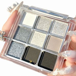 9 Colors Christmas Eyeshadow Palette Transparent Shimmer Shine Glitter Eye Shadow Palette Matte Earth Color Eye Pigments Palett R15z#