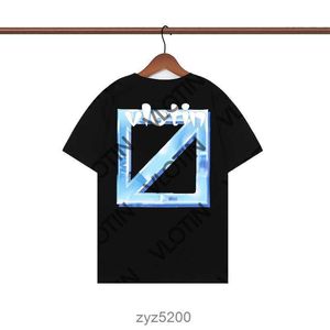 2023 moda Luxurys Offes Abbigliamento T-shirt da uomo e da donna T-shirt larghe Tops Uomo Casual Street graffiti Camicia Felpaoff T-shirt da uomo Offs top