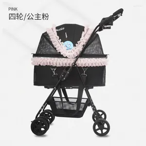 Hundbärare SP02F-L-H Princess Series Car Bag Split Universal Wheel Cat and Cart Pet