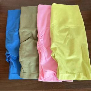 Women Pink Gym Shorts Summer Sport Leggings High Waist Booty Fitness Yoga Short Pants Biker Workout Clothes For 240322