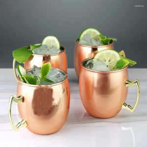 Tassen 4 stücke Mini 60 ml Moscow Mule Becher Kaffee Wein Bär Tasse Gehämmert Kupfer Überzogene Home Küche Bar liefert Trinkgeschirr