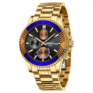 Armbanduhren Herren Mechanische Business Uhr Kalender Wasserdichte Uhren Mann Mode Geschenk Leuchtende Stop Automatik Für Reloj
