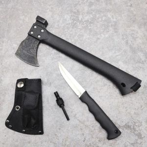 Bijl Camping Hammer Axe Portable Vandring Logging Survival Tools Outdoor Straight Knife Multifunktion Hatchet
