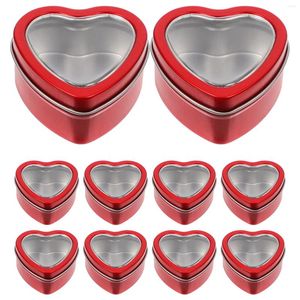 Geschenkpapier, 10 Stück, Valentinstag, schwarz, rot, herzförmige Geschenkbox, Geschenke, Verpackungsboxen, Jahrestag, Überraschung, Hochzeitsdekorationen