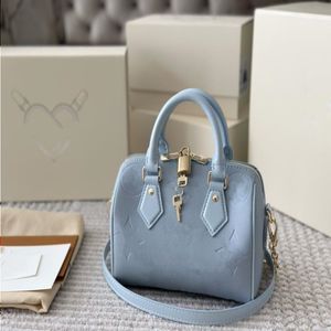 24ss designer de luxo feminino novo sonho gelo azul travesseiro bolsa feminina bolsa de ombro crossbody saco de maquiagem bolsa 20cm paoph