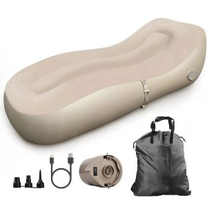 Matte Auto aufblasbares Luftsofa Lazy Matratze Campingbett mit tragbarer Luftpumpe