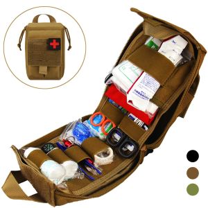 Bags Tactical Molle First Aid Kit Survival Bag 1000D Nylon Emergency Pouch Military Outdoor Travel Waist Pack Camping Lifesaving Case