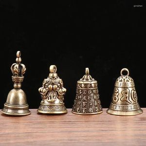 Dekoracyjne figurki 1PC Retro Copper Wind Chimes Brass Bell Crafts Creative Gift Home Dom ozdoby choinki