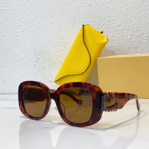 Óculos de sol retrô femininos de grife com pernas grandes, discretos e elegantes, cheios de óculos de sol versáteis de alta qualidade L5010 UV400