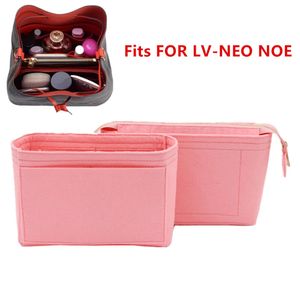 Neo noe ekleme çantaları organizatör makyaj el çantası organize seyahat iç çanta taşınabilir kozmetik taban şekillendirici neonoe 240313