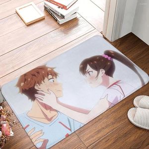 Carpets On Rent A Girlfriend Anti-Slip Doormat Kitchen MatJapanese Anime Rent-A-Girlfriend Balcony Carpet Entrance Door Rug Indoor