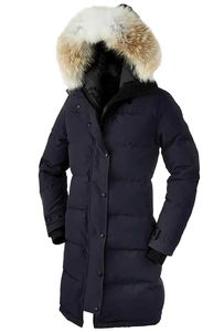 كندا سترة ملابس النساء بالإضافة إلى المعاطف الحجم الشتاء أسفل Jakcet Top Qulaity Outerwear Parka Big Real Wolf Fur Women Women Coat Doudoune Femme Jackets