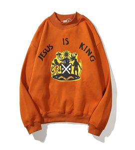 Jesus är King Print Hoodie Jesus Men tröja långa ärmar toppar unisex damer och mens street mode tröjor5462649