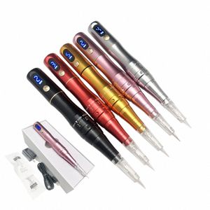 Wirel Electric Eyebrow Pen Permanent Makeup Line Lips Tattoo Beauty Machine Supply L8WC#