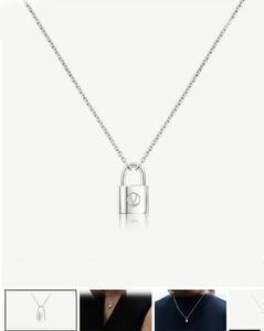 Never Fading Lock necklace 18K Gold Plated Luxury Designer Necklaces Stainless Steel Lock Pendant Necklace for women mens Chain Jewelry Wedding Party Jewelry