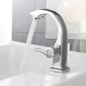 Kitchen Faucets Single Cold Faucet Chrome Bathroom Basin Copper Tap Handle Spout Sink Bath Water Home Garden Supplies