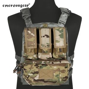 Backpacks Emersongear Tactical Assault Back Pouch Panel Vest Accessory Bag MOLLE Backpack For Plate Carrier Airsoft Hunting EM9300