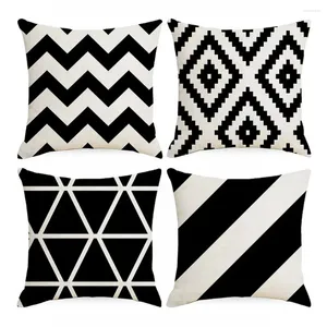 Pillow Easy Clean Cover Geometric Pattern Throw Pillowcase Set Super Soft Wear Resistant Decorative Covers For Home