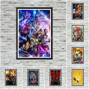 Calligrafia Anime Hugh Jackman X Men Poster Stampe su tela Camera da letto Grande decorazione per la casa Immagine di arte della parete su tela Decorazione per ufficio