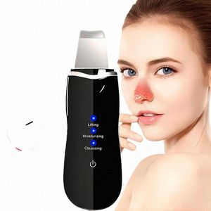 Ultrasic Skin Scrubber Hochfrequenz-Vibrati-Gesichtsspatel, Mitesserentferner, Schaufel für Gesichtspeeling und Porentiefenreinigung L0NK #